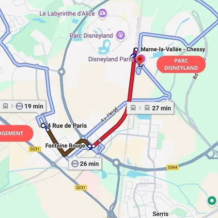 M1 Bella Apartmán Montévrain